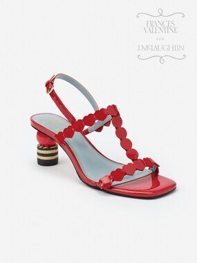 J McLaughlin Kiki Heart Heels - Red NEW